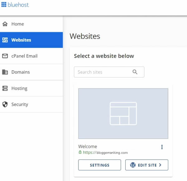 bluehost blog login