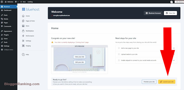 launch your wordpress blog