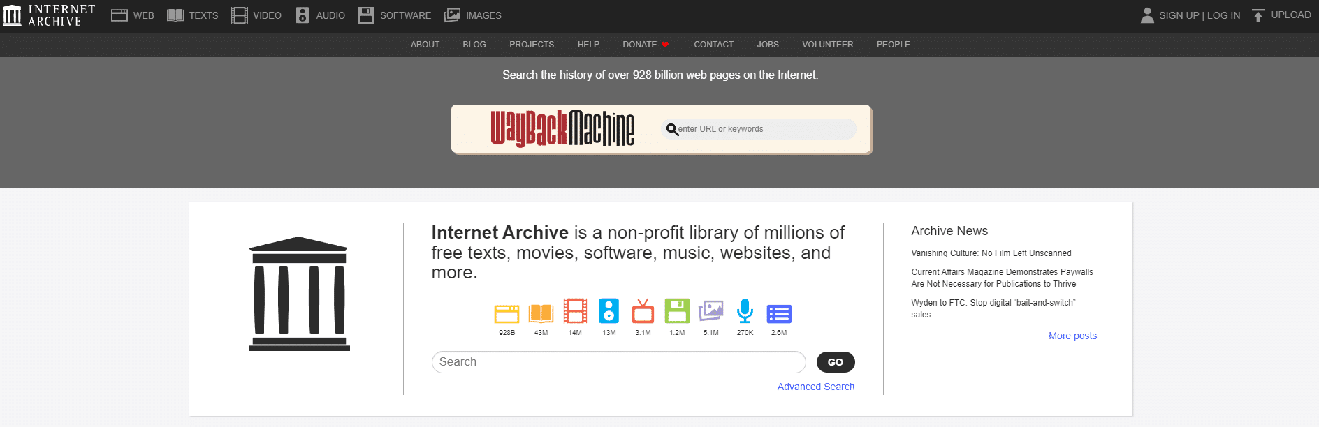 archive top search engines