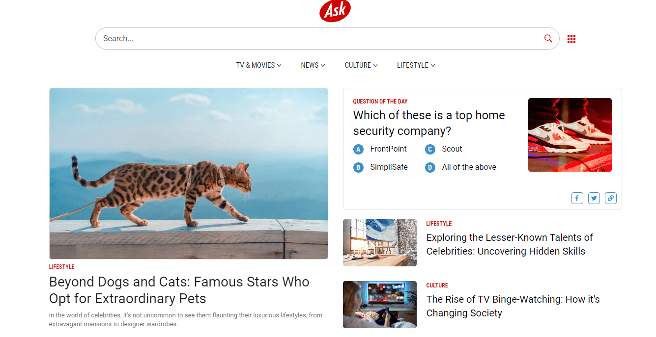 ask - top search engine