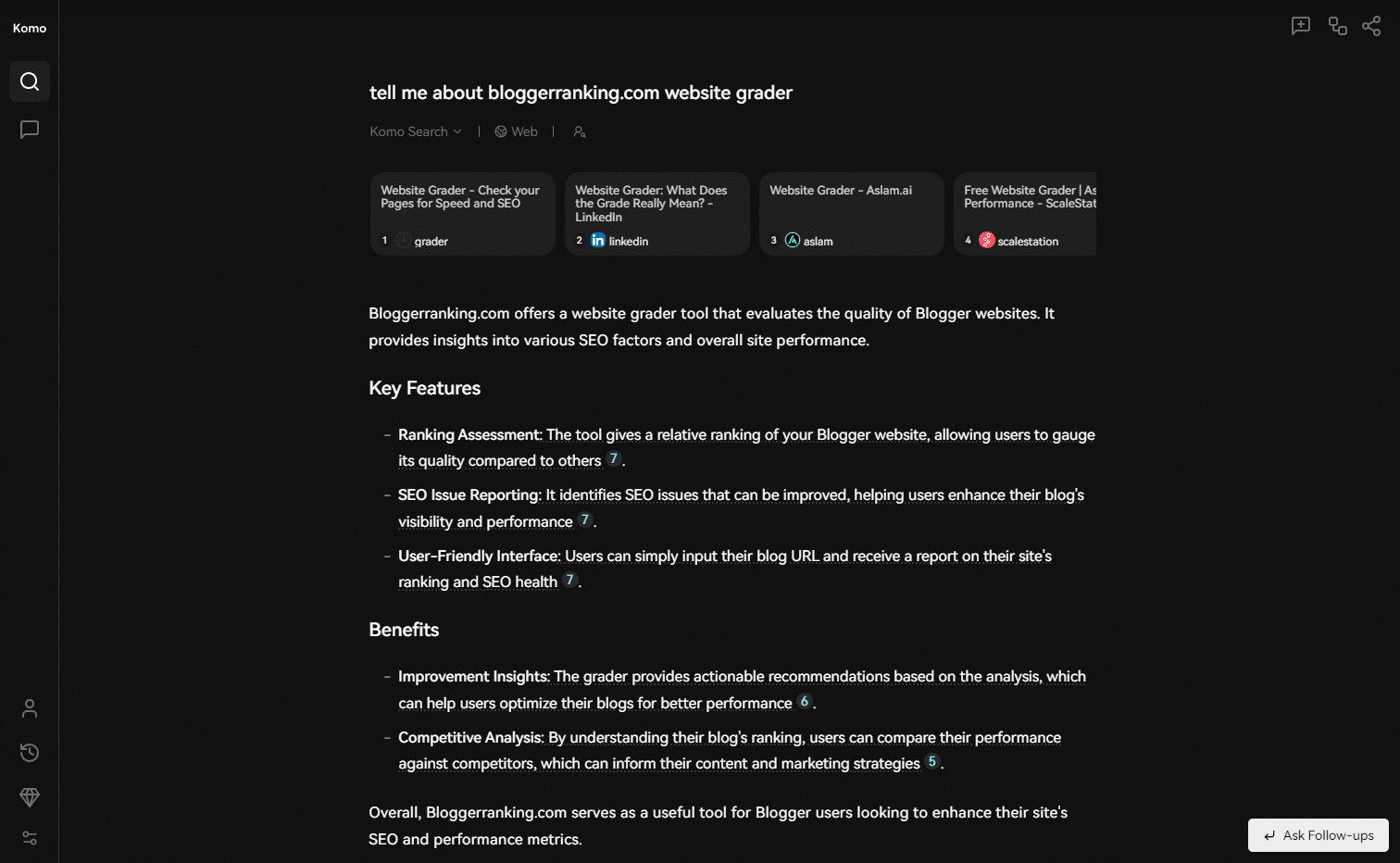 komo Top Search Engines SEO